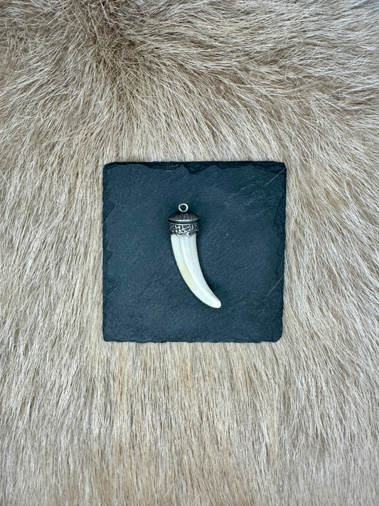 Anhänger Wildschwein Hauer echt SILBER Nr. 7