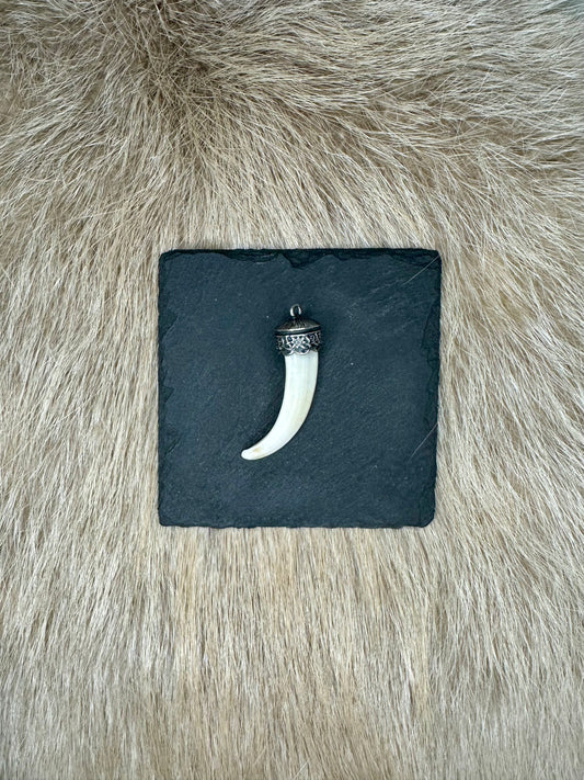 Anhänger Wildschwein Hauer echt SILBER Nr. 7