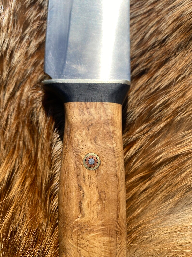 Jagdmesser Ahornholz durchgehende Klinge